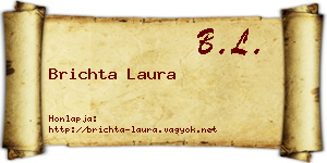 Brichta Laura névjegykártya